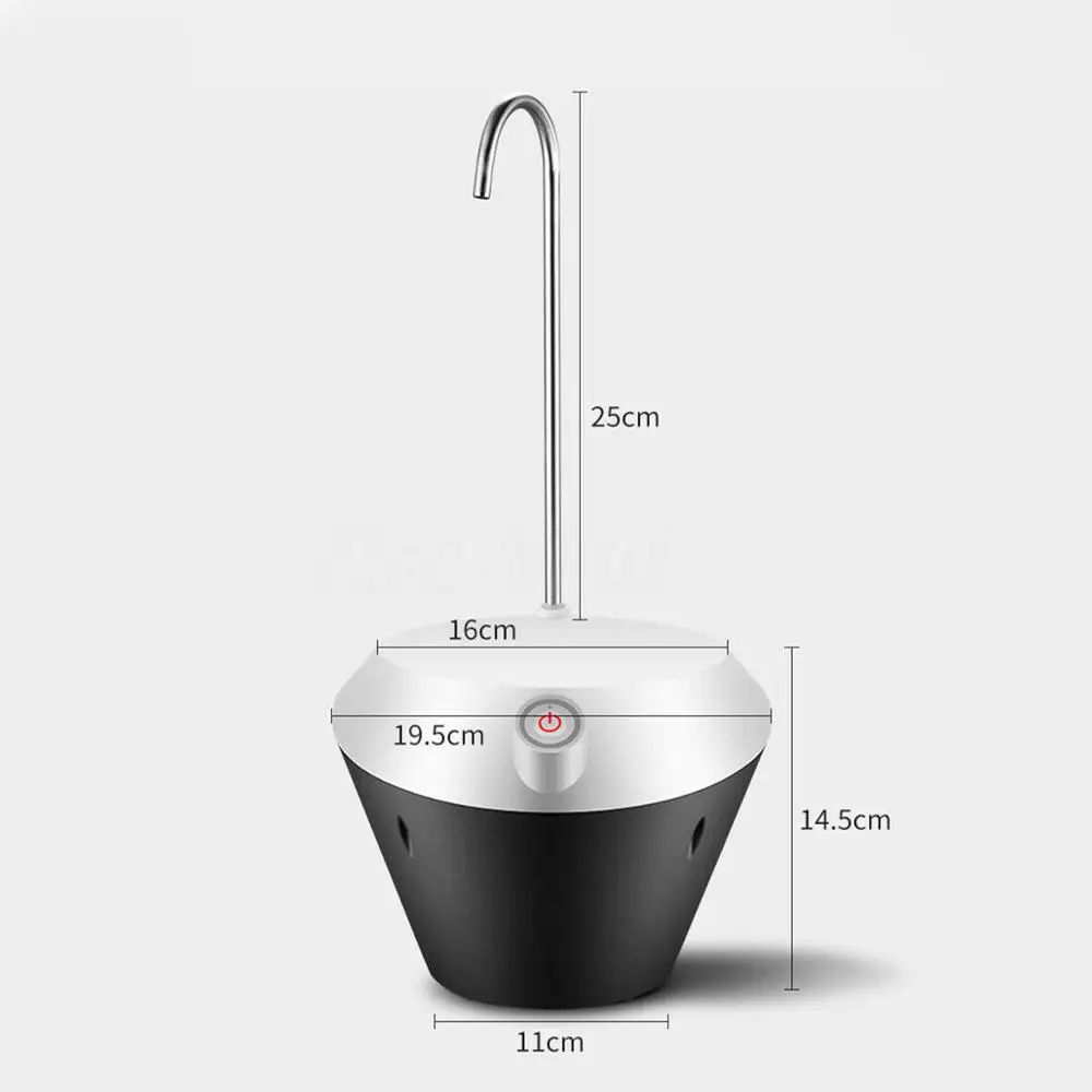 Portable Electric Auto Water Pump Dispenser Drinking Gallon Bottle Button Switch USB Charged For Natural Cold Water