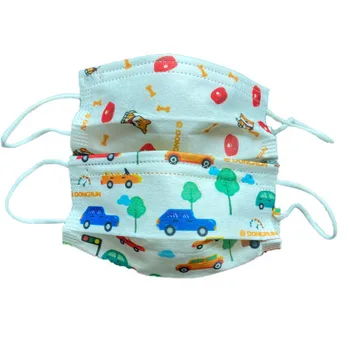 

100 pcs Disposable three-layer protective child mask with melt-blown cloth dustproof and breathable child mask