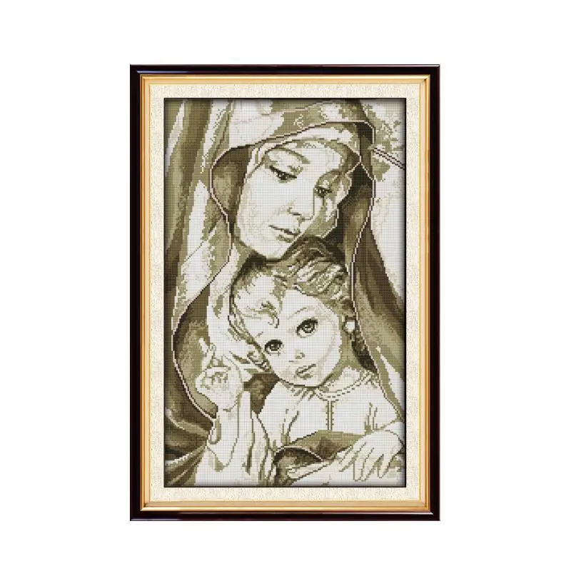 Virgin Mary cross stitch kit 18ct 14ct 11ct count printed canvas stitching embroidery DIY handmade needlework (2)