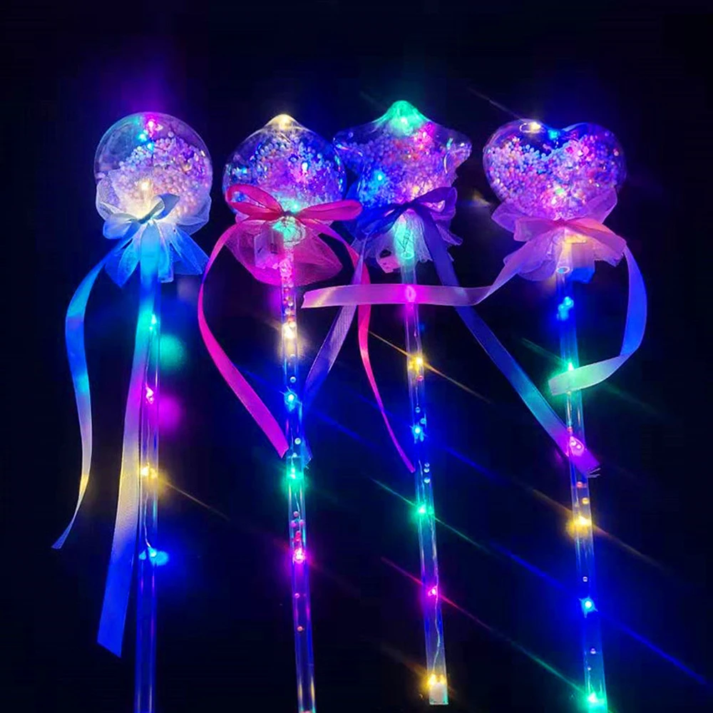 Светящийся волшебный шар палочка светящаяся палочка ведьма колдун Led волшебные палочки Rave игрушки отлично подходит для дней рождения костюм принцессы на Хэллоуин подарки