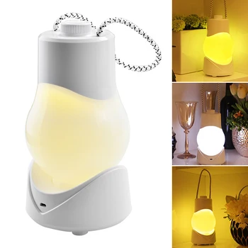 

Universal 0.9W Dimmable Timer Baby Night Light Music Box Portable LED Lamp Kids Bedside Lighting White / Warm Yellow USB Plug