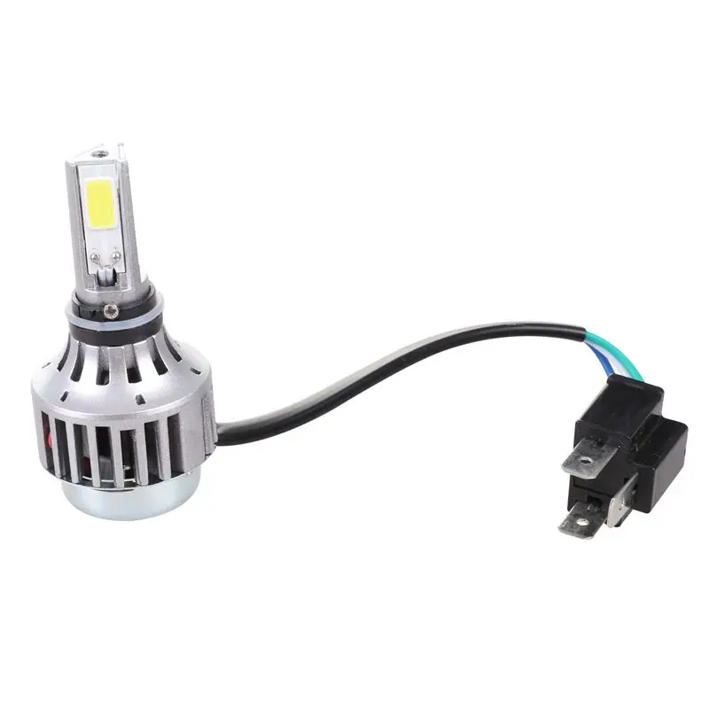 H4 COB Светодиодная лампа HID белые огни 360 градусов Hi/Low Beam мотоциклетная фара 6000K