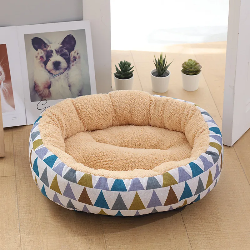 100% algodón perro gato cama oso de peluche para cama de tamaño pequeño y mediano perro cama para mascota cálida perro Pad en invierno cama de perro pequeño perro