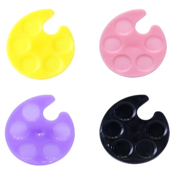 

Mini Nail Art Ring Tray Portable Optional Palette Nail Polish Glue Container