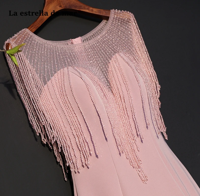Vestidos de gala, новое атласное с глубоким декольте, с кристаллами, кисточками, румяна, розовый, зеленый, темно-синий, серебряный, бордовый, оранжевый, выпускные платья, Длинные