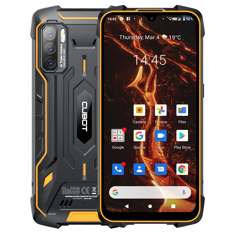 Cubot KingKong 5 Pro Rugged Phone IP68/IP69K Waterproof Smartphone NFC 8000mAh 48MP Triple Camera Android 11 64GB Global Version android umx cell phone Android Phones