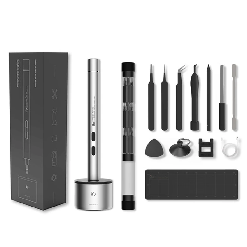 

IFU MR1 Li-ion Battery Precision Screwdriver Magnetic Cordless Electric Screwdriver Mini Manual Screw Driver Bit Set