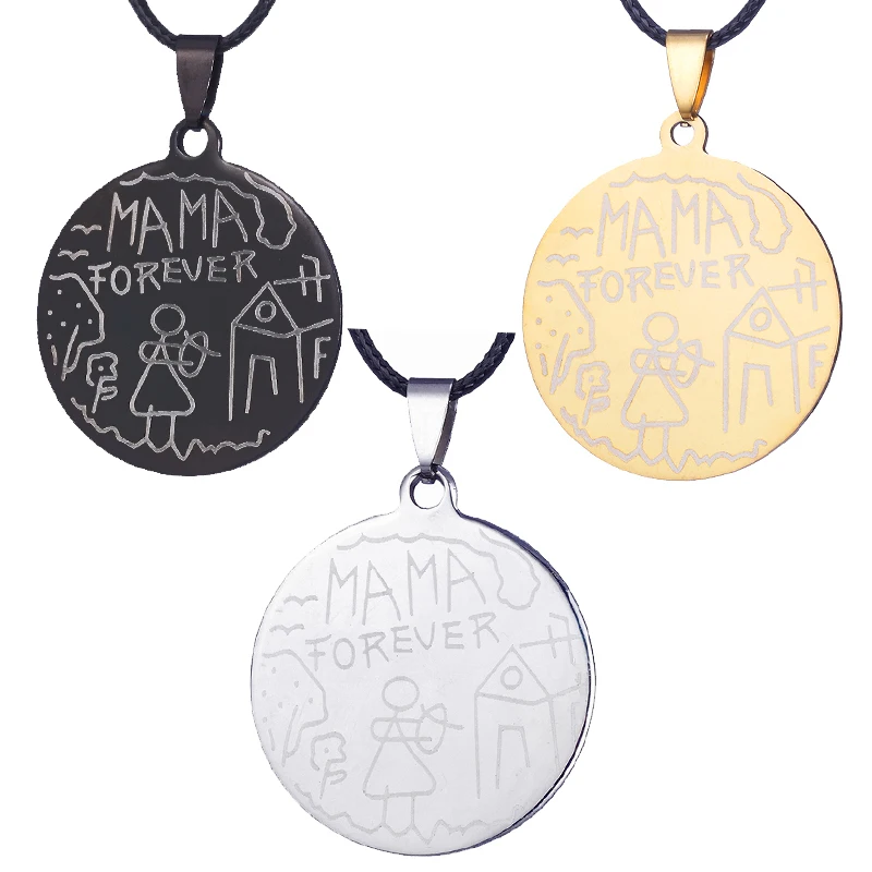 Ювелирные изделия ZRM ожерелья из нержавеющей стали с подвесками для девушек