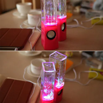 

Wireless Dancing Water Speaker LED Light Fountain Speaker Home Party KQS8