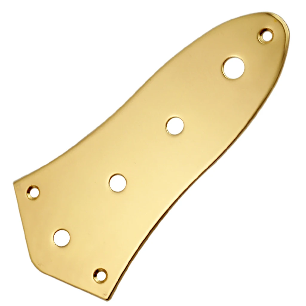 Tooyful 4 Holes Vintage Control Plate Metal For Jazz JB Style Bass Instrument Accessories