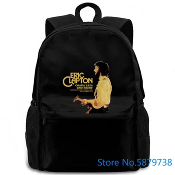 

New Popular Eric Clapton Poster Black Print Punk women men backpack laptop travel school adult student