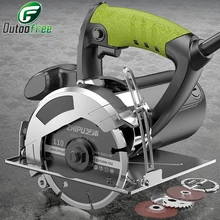 

Multi-function Electric Wood Metal Marble Tile Brick Cutter Saw 110mm 220V High Power Adjustable Angle And Depth