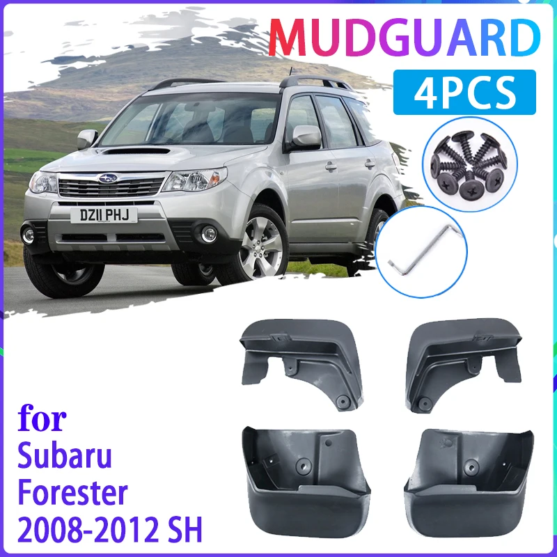 Guardabarros para coche, accesorios Subaru Forester SH 2008, 2009, 2011, 2012, 4 Uds.|Guardabarros| - AliExpress