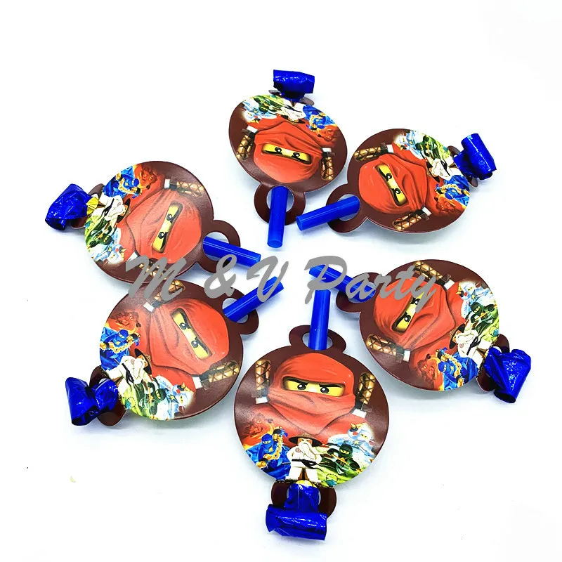 30pcs/lot Ninja Theme Kids Birthday Party Disposable Tableware Plates Cups Straws Baby Shower Party Decoration Supplies