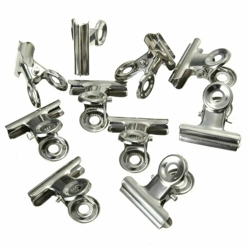 Stainless Steel Chip Bag Clips 20Pcs For Air Tight Seal Grip Food Sealing Clamp Clip Powder Food Package Bag Clip Bread Bag Clips Kitchen Bag Clips Sealing Clips Storage Bag Clips Bag Clips