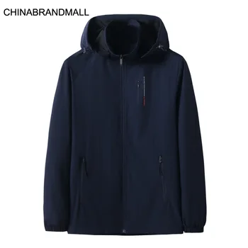 

Autumn Men Plus Fat Plus Size Jacket Male Fat Man Leisure With Cap Coat