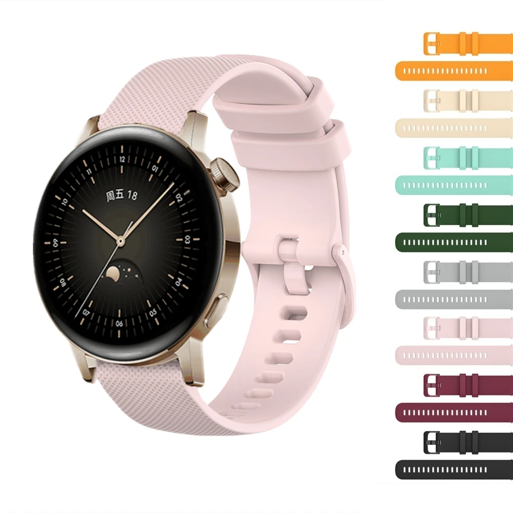 

Ремешок силиконовый для HUAWEI Watch GT Runner GT3 42 мм 46 мм, спортивный браслет GT2 Pro для смарт-часов Honor Watch GS 3 Magic 2