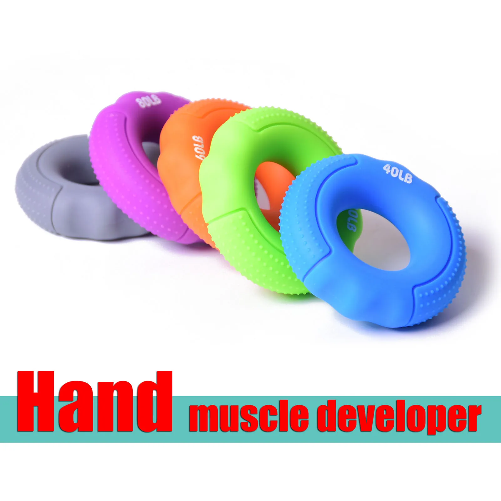 Hand Gripper Grip Silicone Ring Hand Resistance Band Finger Stretcher-Exercise For Forearm Wrist Training Carpal Expander hand strengthener finger trainer finger strength trainer forearm exerciser wrist exerciser hand grip trainers hand grip exerciser hand exerciser hand trainer