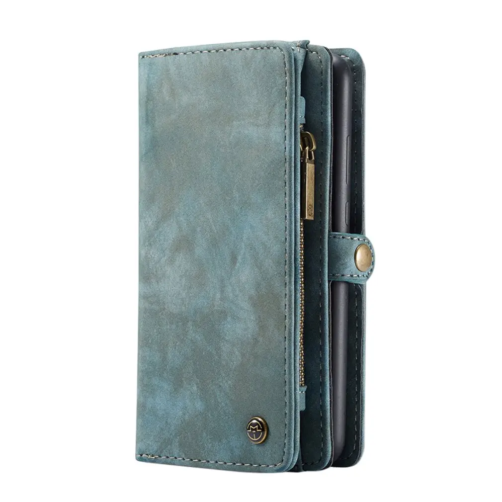 2-In-1 Detachable Mobile Phone Wallet Holster Fashionable Mobile Phone Wallet Holster For Huawei P20/P20 Lite/P20 Pro - Цвет: P20 Blue