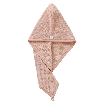 

3pcs Hair Fast Drying Cap Bath Cap Absorbent Shower Cap Hair Bathroom Accessory Travel Supplies for Women Home Girls (Beige, Pin