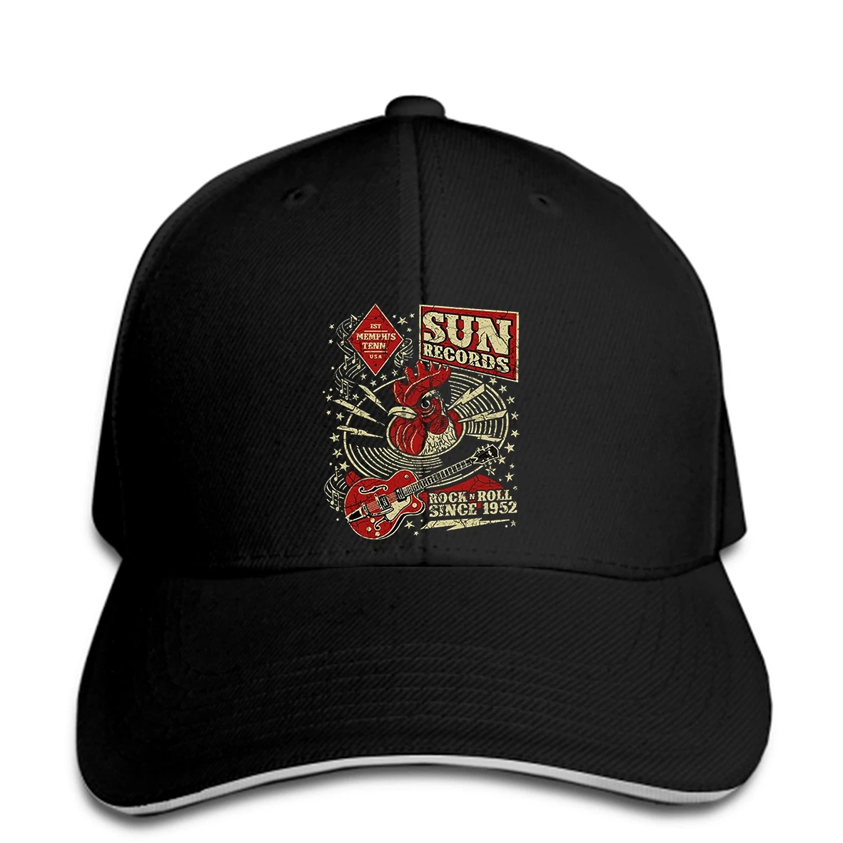 Бейсболка SUN Records Memphis Tenn. США-рок-н-ролл с 1952 г