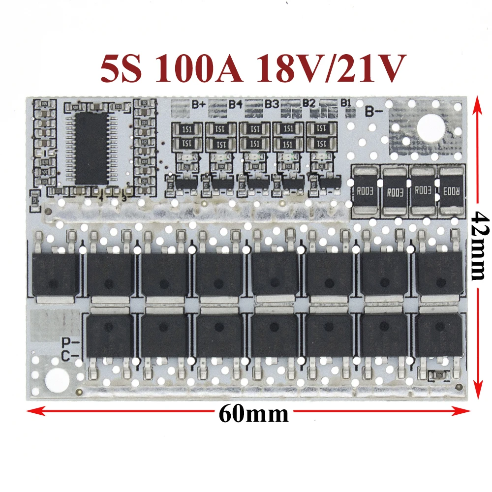 100A 5S BMS LMO/LiFePO4 LiFe Защитная печатная плата баланс интегрированные схемы