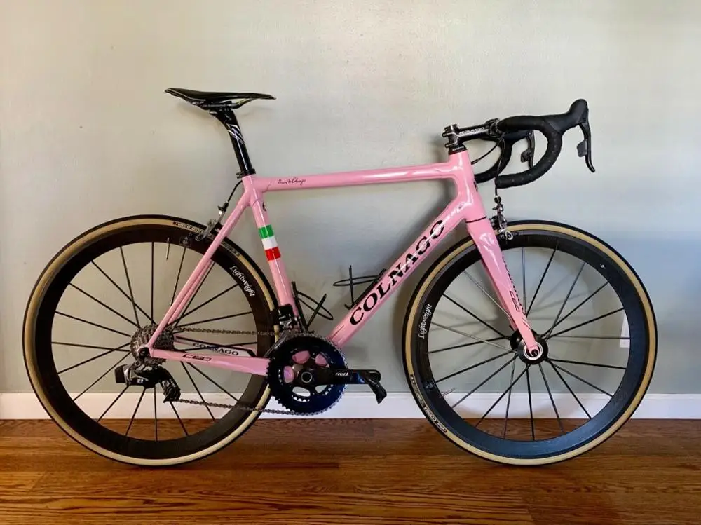 Colnago розовый C60 C64 углеродный дорожный велосипед с R7000 R8000 Groupset белый 50 мм Колесная