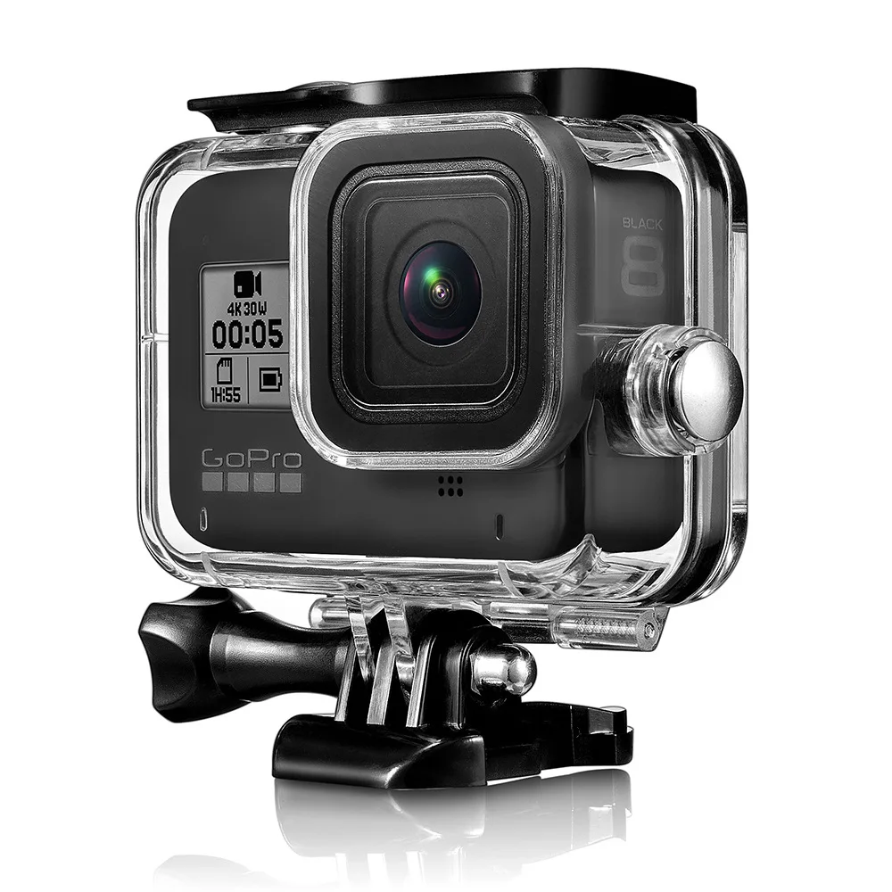 45 м подводный водонепроницаемый чехол для Gopro Hero 8 черный Экшн-камера защитный корпус крышка оболочка рамка для GoPro аксессуары