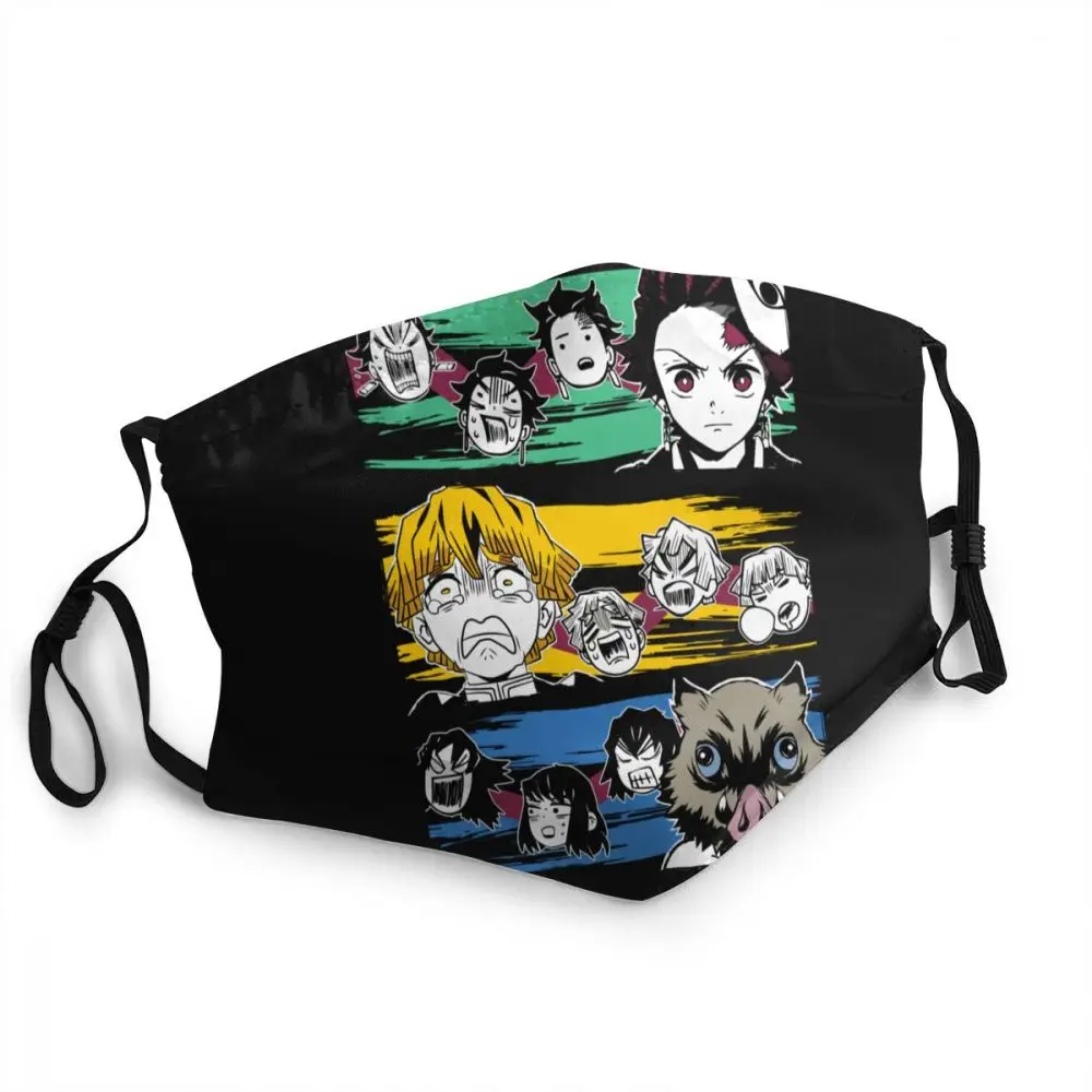 Demon Slayer Inosuke Hashibira Mask Anti Dust Reusable Kimetsu No Yaiba Face Protection Cover Men Respirator Mouth-Muffle | Аксессуары