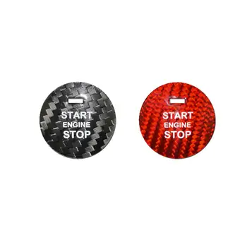 

For Mazda CX-8 CX-5 CX-4 CX-3 MX-5 Axela Car Decorative Sticker Carbon Fiber One-click Start Button Sticker Auto Decals