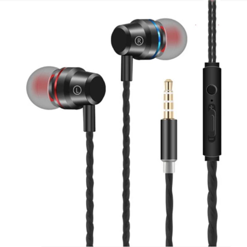 

3.5mm Stereo Music Earphones Portable Earphone Wired In-Ear Headset no bluetooth with Microphone for Xiaomi Vivo Huawei oppo