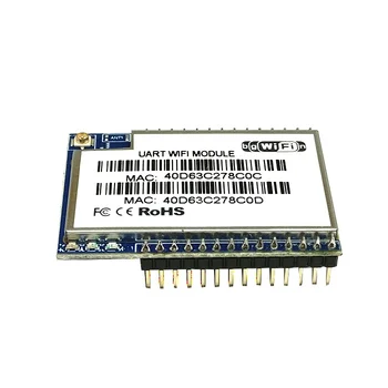 

1pcs HLK-RM04 serial wifi antenna double ethernet port UART serial port to free WIFI module without antenna