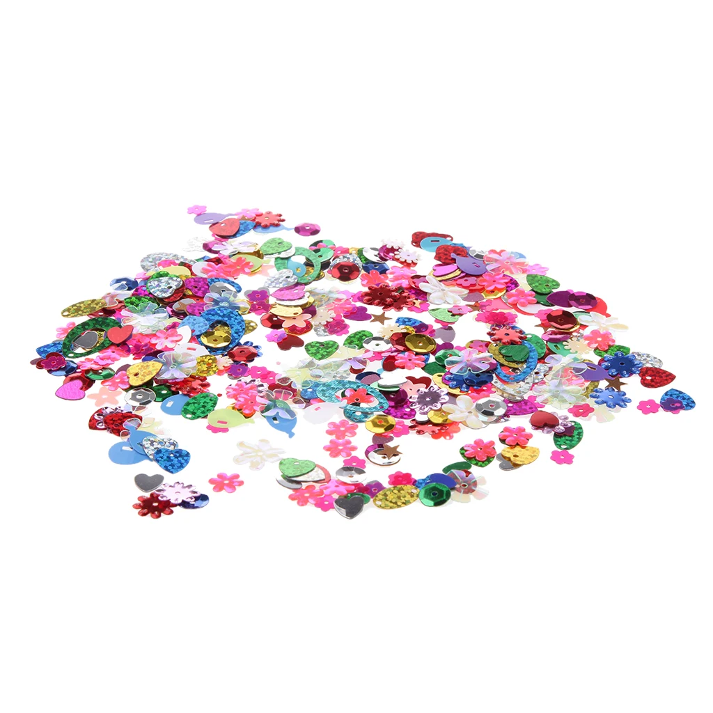 Rainbow AB Sequins for Wedding Christmas Clothes Jewelry Sequins, Pack of 200