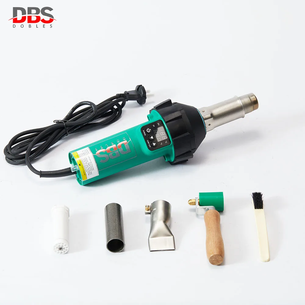 Plastic Hot Air Welding Gun PVC Hot Air Blower Hand Welding Tools Welding Torch 1600W with Digital Display DBS-310D 2