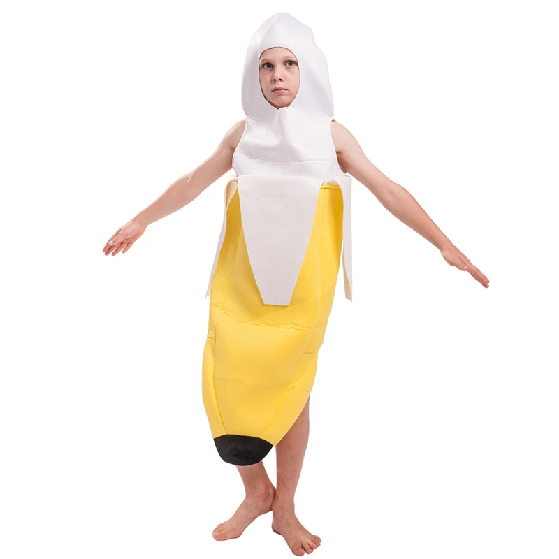 

New Arrival Banana Costume Cosplay Children Halloween Costume for Kids Fruit Uniform