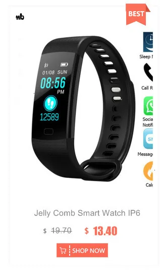 Jelly Comb Смарт часы для Android IOS кровяное давление монитор сердечного ритма спортивные фитнес часы Bluetooth 4,0 для мужчин и женщин умные часы