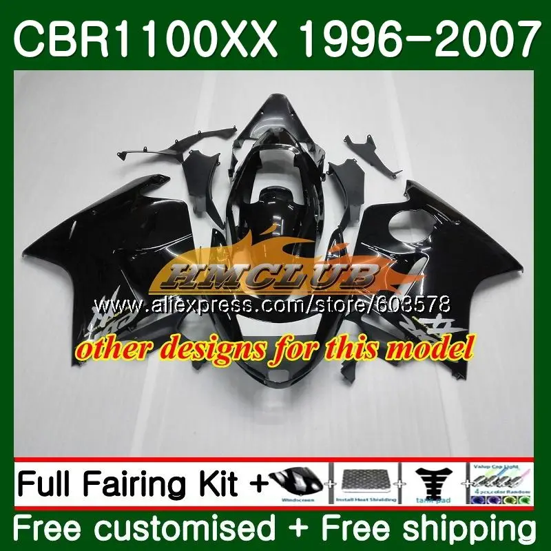 Дрозда для HONDA CBR1100XX 96 97 98 99 00 01 85CL. 73 CBR1100 XX 1996 2007 CBR 1100XX 02 03 04 05 06 07 обтекатели orange