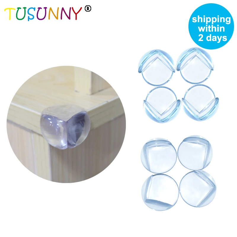 

TUSUNNY 10Pcs /Lot PVC Clear Edge angles child protection Baby Safety silicone corners,Cabinet Desk Sharp Table Corner protector