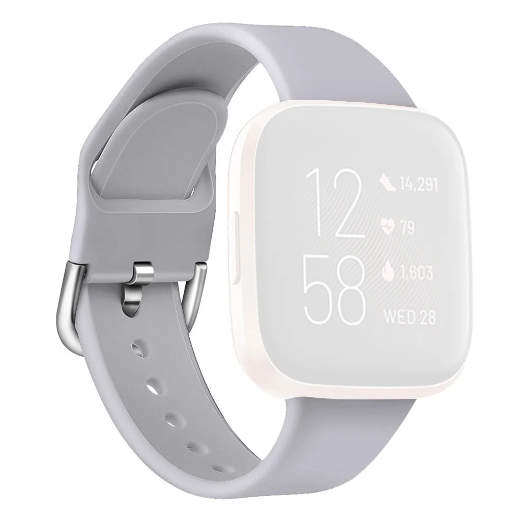 Силиконовый ремешок на запястье для Fitbit Versa 2, ремешок для смарт-часов, сменный ремешок для мужчин и женщин, браслет для мужчин, спортивный ремешок для часов, 19Oct
