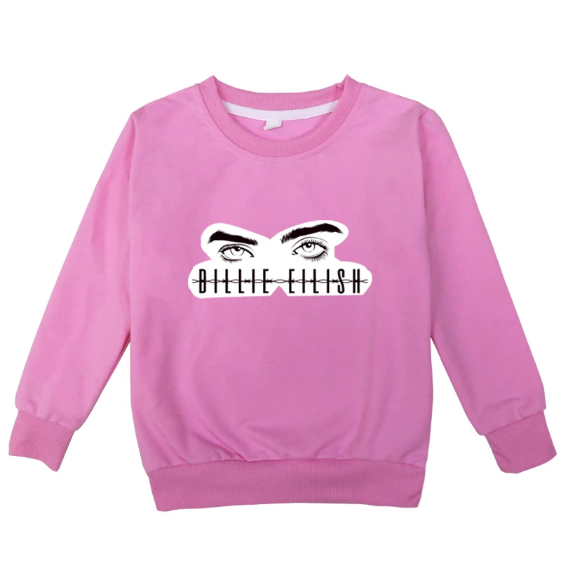 Hoodies 4 Новые весенние худи для мальчиков и девочек с принтом Billie Eilish, худи для мальчиков, повседневные хлопковые толстовки с длинными рукавами, детская одежда - Цвет: Hoodies 4
