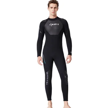 

3mm Neoprene Full Body Diving Suit Men Women Long Sleeve One Piece Wetsuit Anti-UV Surfing Snorkeling Knee Pads Swimwear