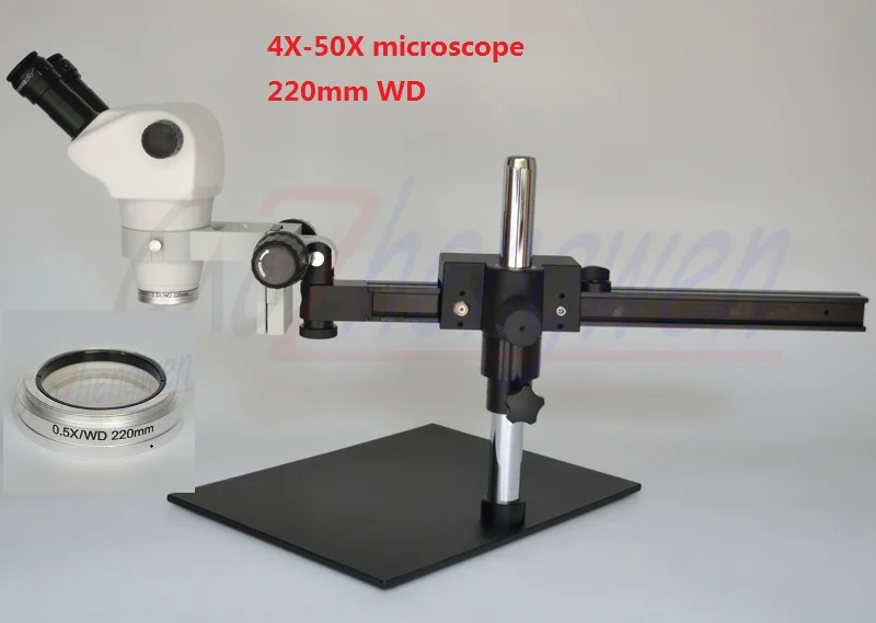 Микроскоп FYSCOPE 4X ~ 50X Stereo бинокулярный микроскоп с зумом Guide Zoom для осмотра