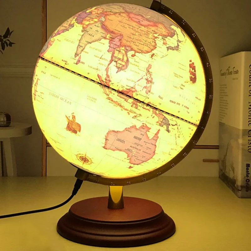 globo de 25cm para estudiantes de secundaria lampara led retro de decoracion mapa del mundo globo terraqueo que levita decoracion educativa para