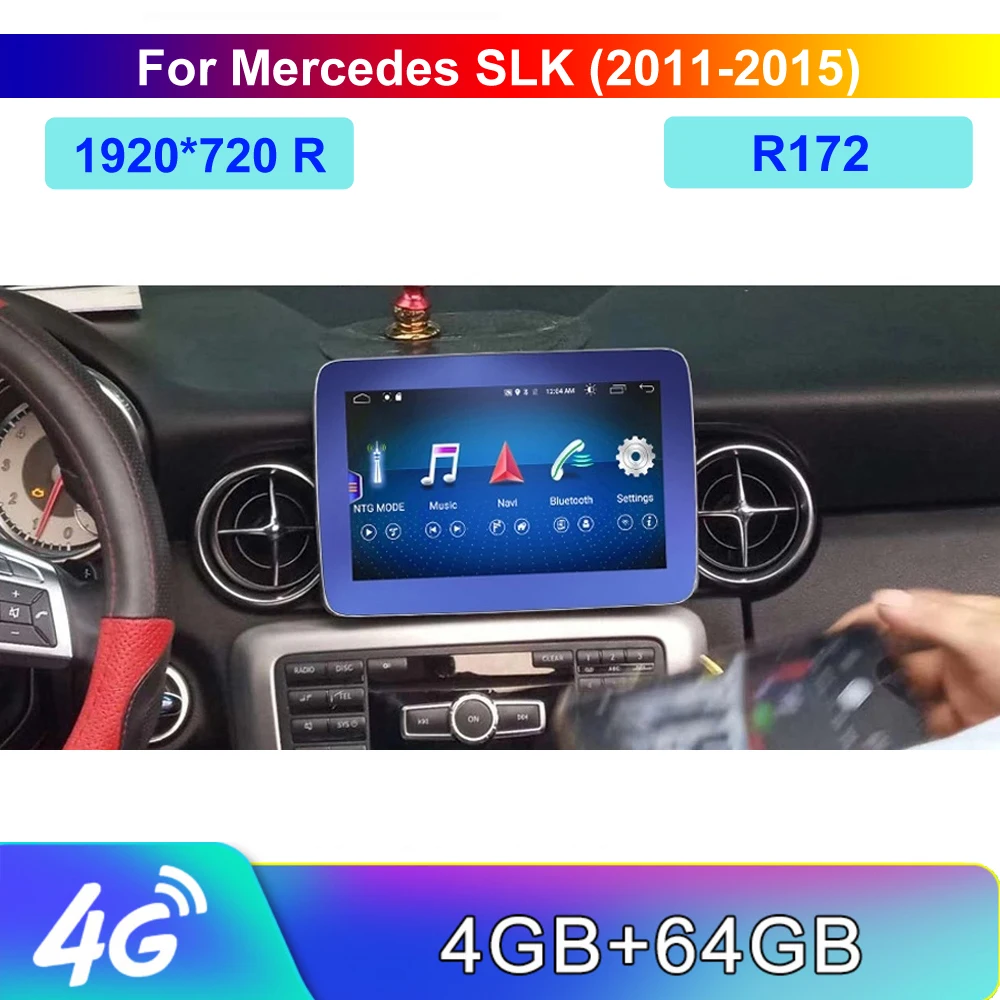 8-Core, 4 Гб+ 64G Мобильный DVR Android 8,4 дюймов Дисплей для Mercedes Benz SLK 2009- команда Системы обновления Экран