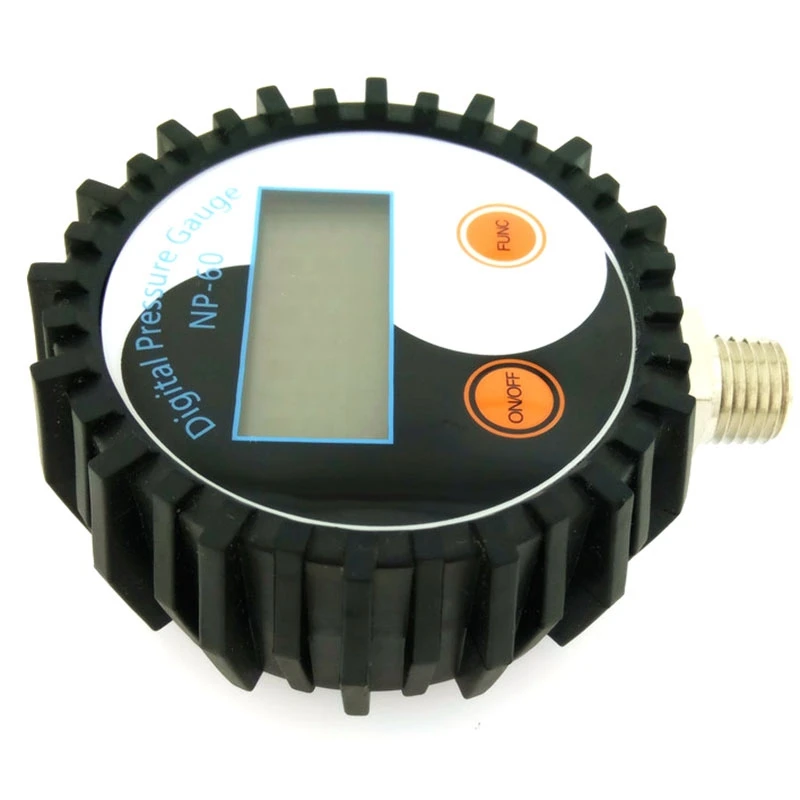 Digital Vacuum Pressure Gauge Pressure Gauge Hydraulic Air Compression Gauge Pressure Gauge Barometer Range 3-200 PSI (1.4MPA)