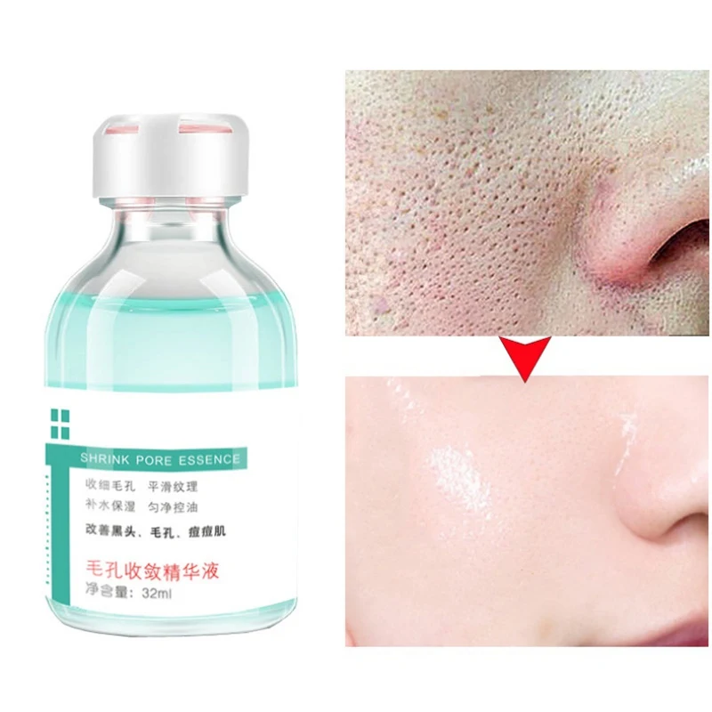 Pores Shrinking Essence Moisturizing Oil-Control Brighten Skin Color Pore Convergence Essence