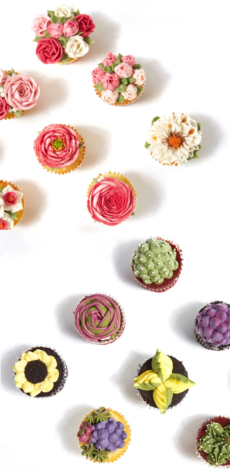 Description Picture 4 of itemLarge Russian Tips Set Rose Flower Cake Decor Piping Nozzles Sphere Ball Icing Confectioners Pastry Tips Cake Decorating Tools