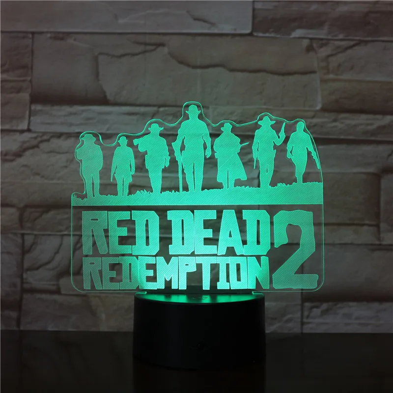 Игра Red Dead выкуп 2 ночник подарок аксессуары для украшения дома голландский ван