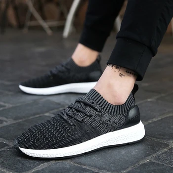 

Fashion Outdoor Men White Sneakers High Quality Brand Casual Breathable Shoes Mesh Soft Jogging Tennis Mens Shoes Plus Size38-57