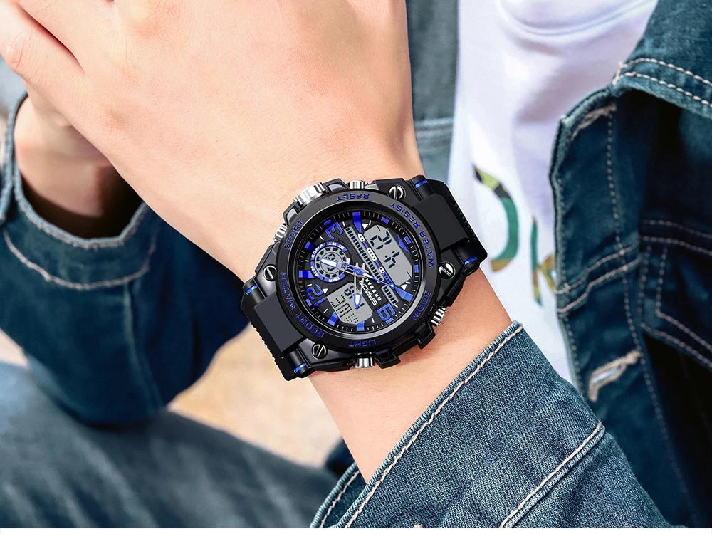 men's military watches SANDA 2022 Top Brand Men's Watches 5ATM Waterproof Sport Military Wristwatch Quartz Watch for Men Clock Relogio Masculino 6024 best sports watch for men